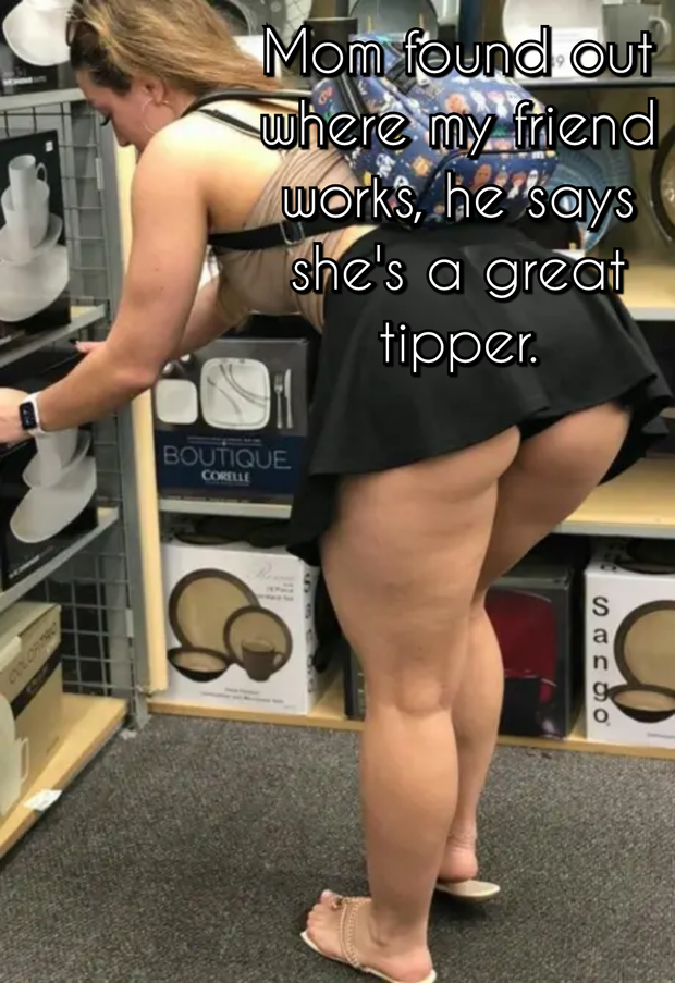 Mom takes his tips