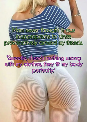 Mom pants are see through