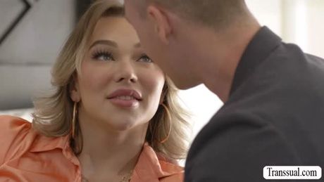 Tranny babe Emma gets ass ride by Baxxx