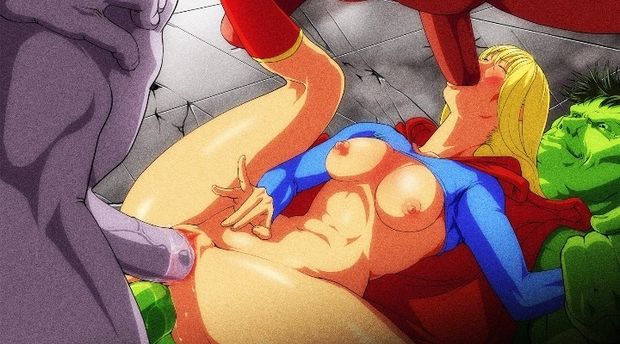 Supergirl getting gangbanged.