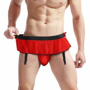 Sexy Skirt Garter Belt G-string Thong Trunks Underwear Briefs Lingerie