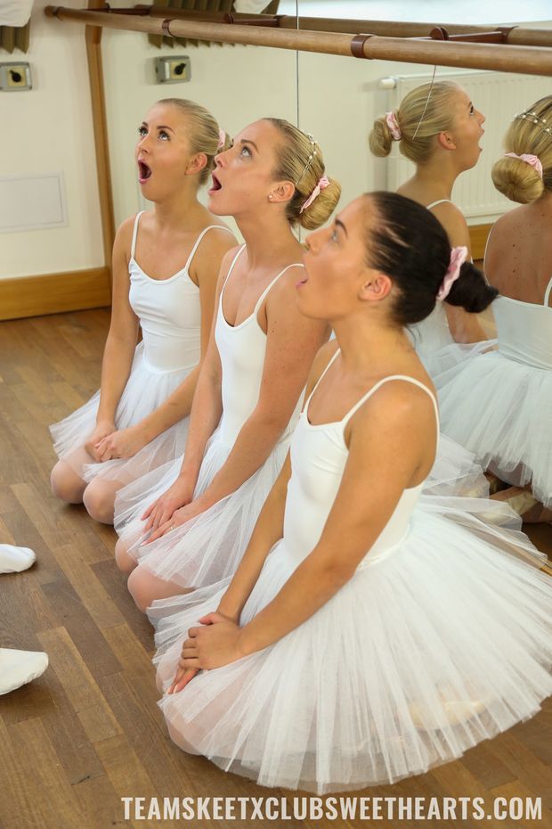 Ballerinas learning new techniques