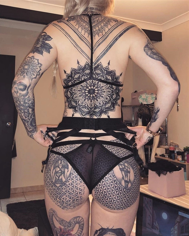 From behind