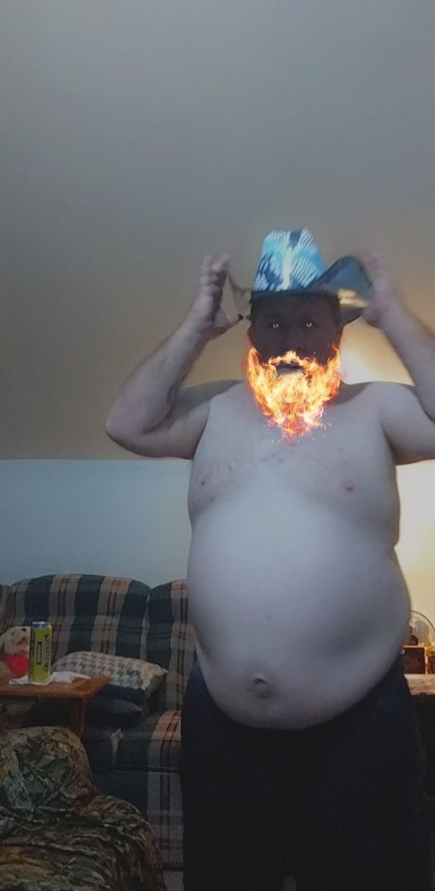 The shirt less man