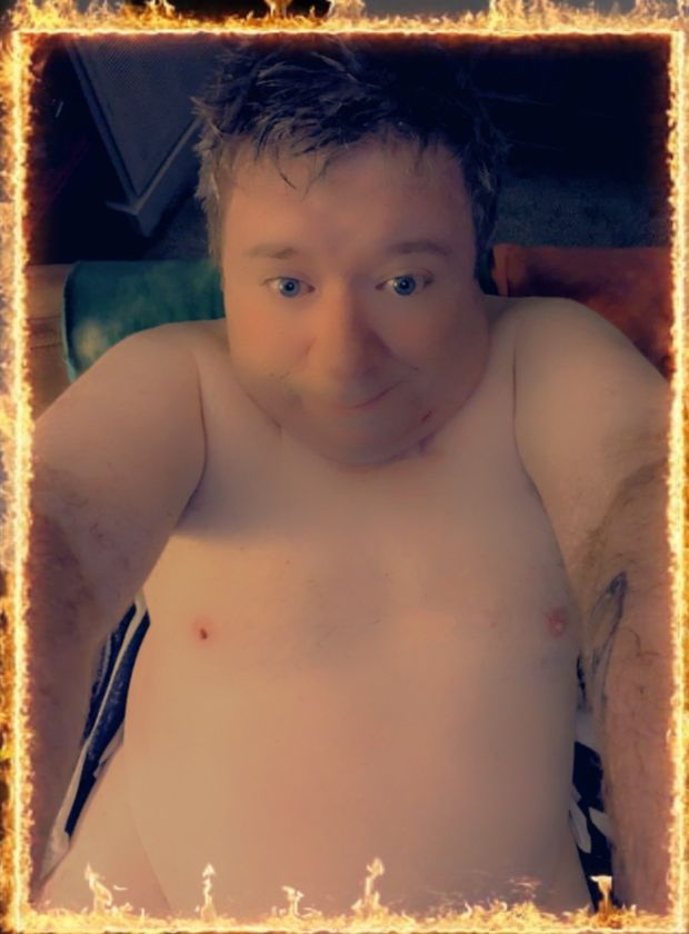 The shirt less man