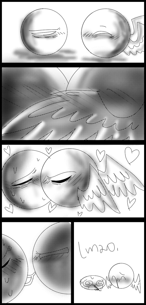 Was a bit insomniac so I drew this random tiny CB comic [am eepy :( ]