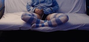 Femboy stroking his cock