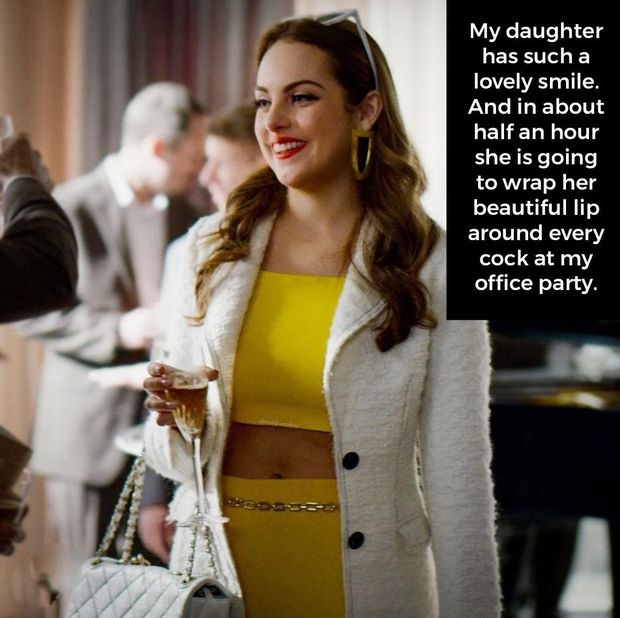 The only reason she comes to party is to blow every cock in there.