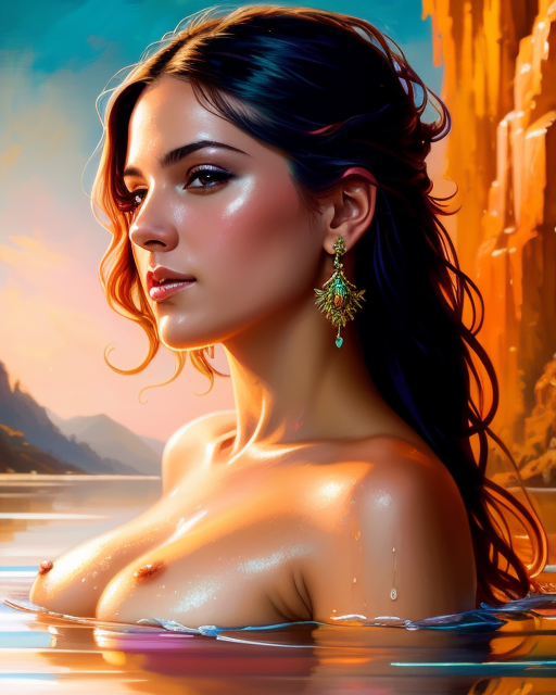 Brunett with amazing boobs
