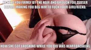 Dominated by your GF and her bull