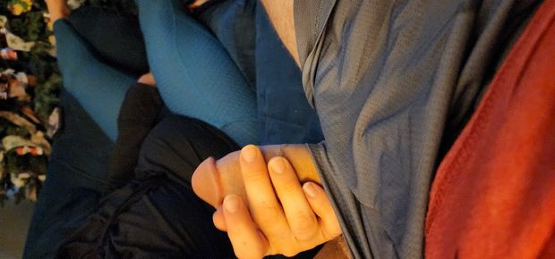 Wife playing with my dick while i watch tv. User ourselves you want to cum suck on it?