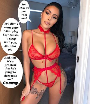 I was ready to apologize for hitting him earlier, when he deserved it. But when Mom opened her door.. My heart stopped