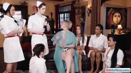 4 Shemales an 3 Milfs Fucking #734