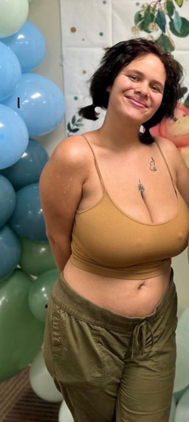 White Brunette With Big Tits