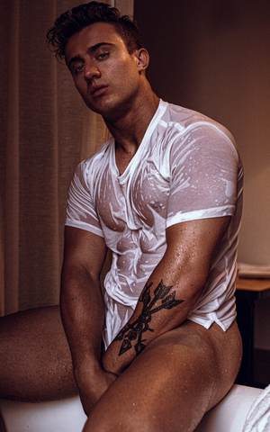 Wet t-shirt hunk