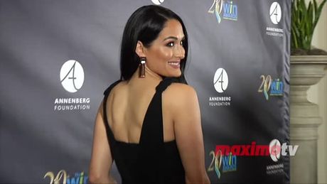 Nikki Bella black carpet, February 22, 2019.