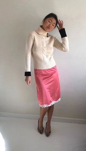 Gorgeous Lady, Silky Slip!