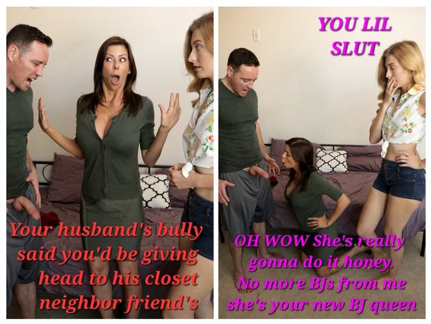 Cuckold's wife has to please any of his friends in the neighborhood. She is reluctant, but gives in, much to the delight of the other wives.