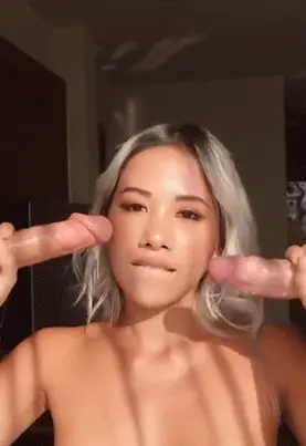 Beautiful Asian loves cock