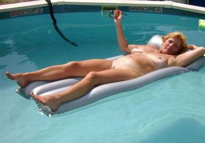 Your neighbor sent you a picture of your wife in his pool