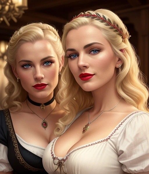 Two blonde women