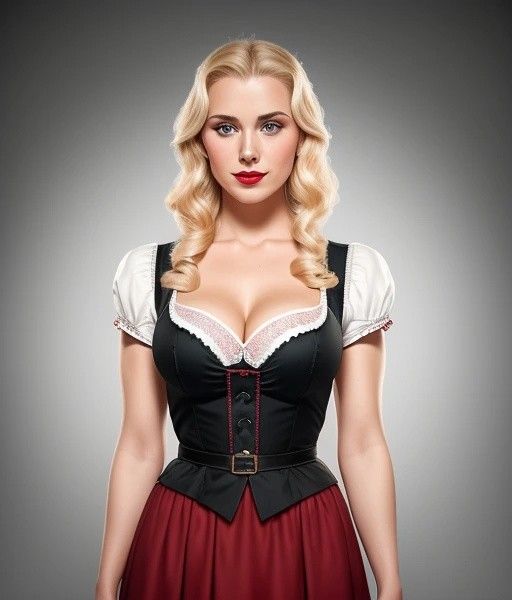 Blonde Oktoberfest babe