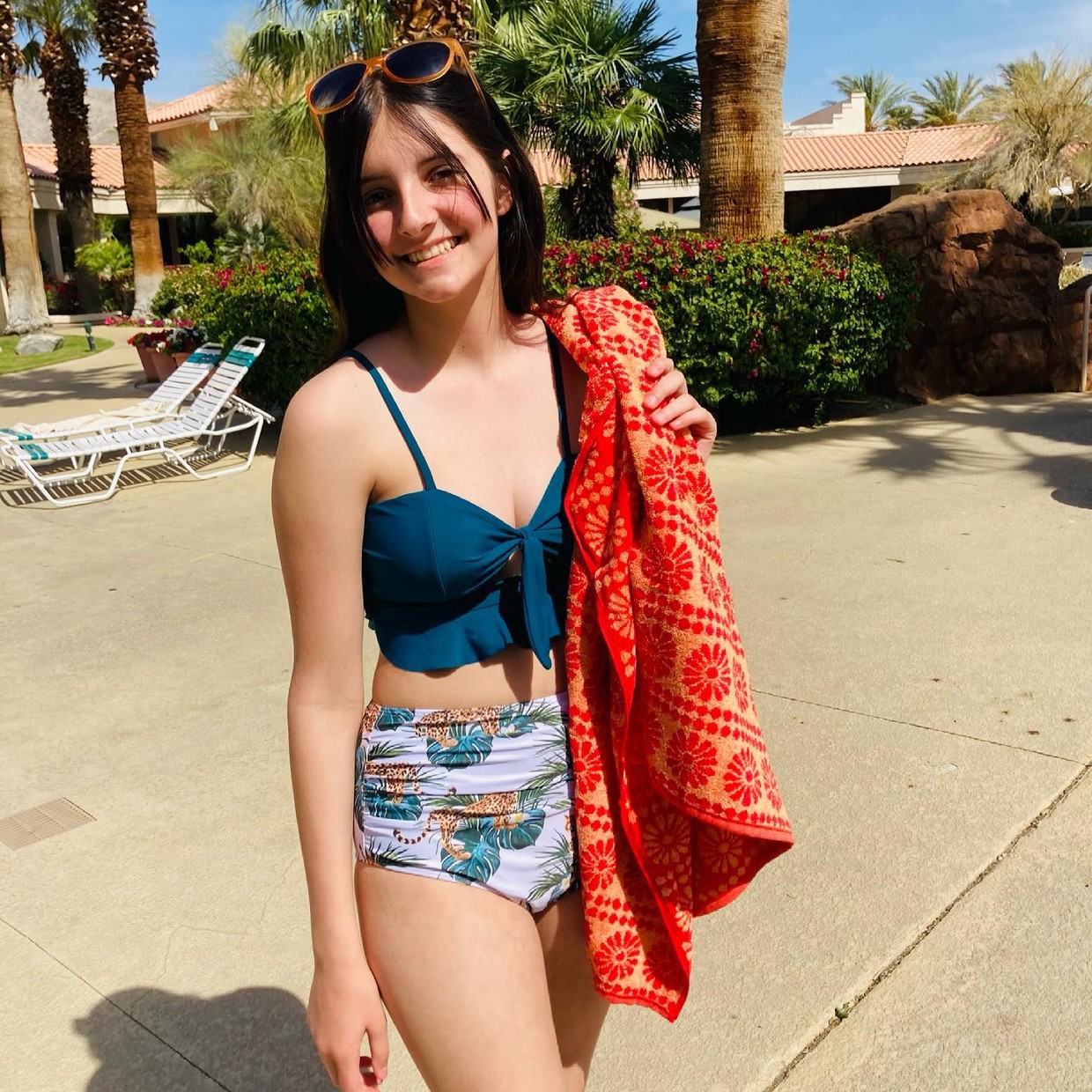 Ready for a nice swim on a hot summer day.