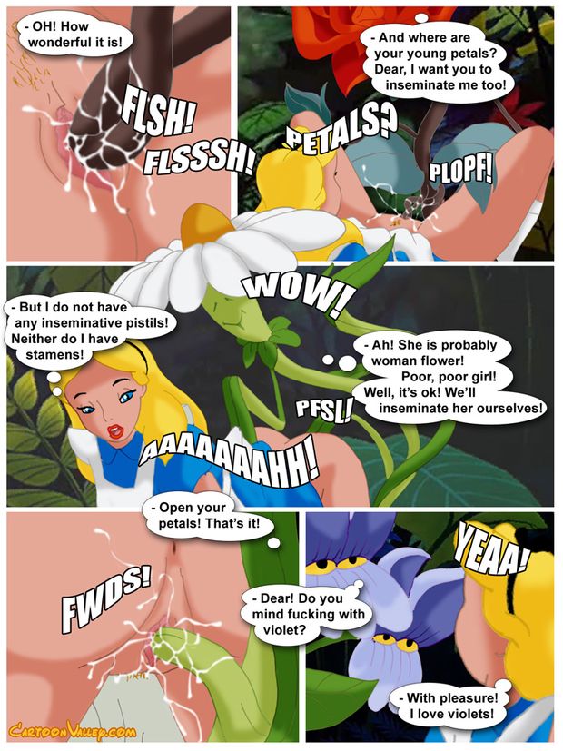 alice fucking a flower