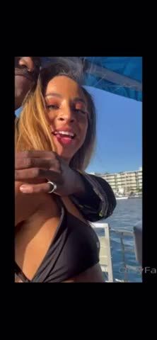Ebony slut Teanna Trump on party boat with friends given random black guy killer BBC blowjob (Onlyfans) porn vid!