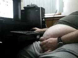 Rick, jacking off.