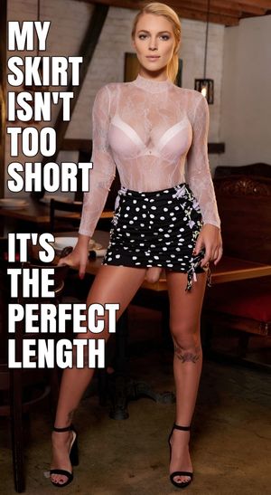 Perfect length skirt sissy