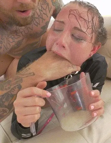 Throatfisted whore Aidra Fox pukes