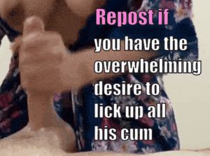 A sissy should never waste cum