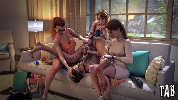 Her girlfriend, and especially her mom, really like her new boyfriend. TAB109