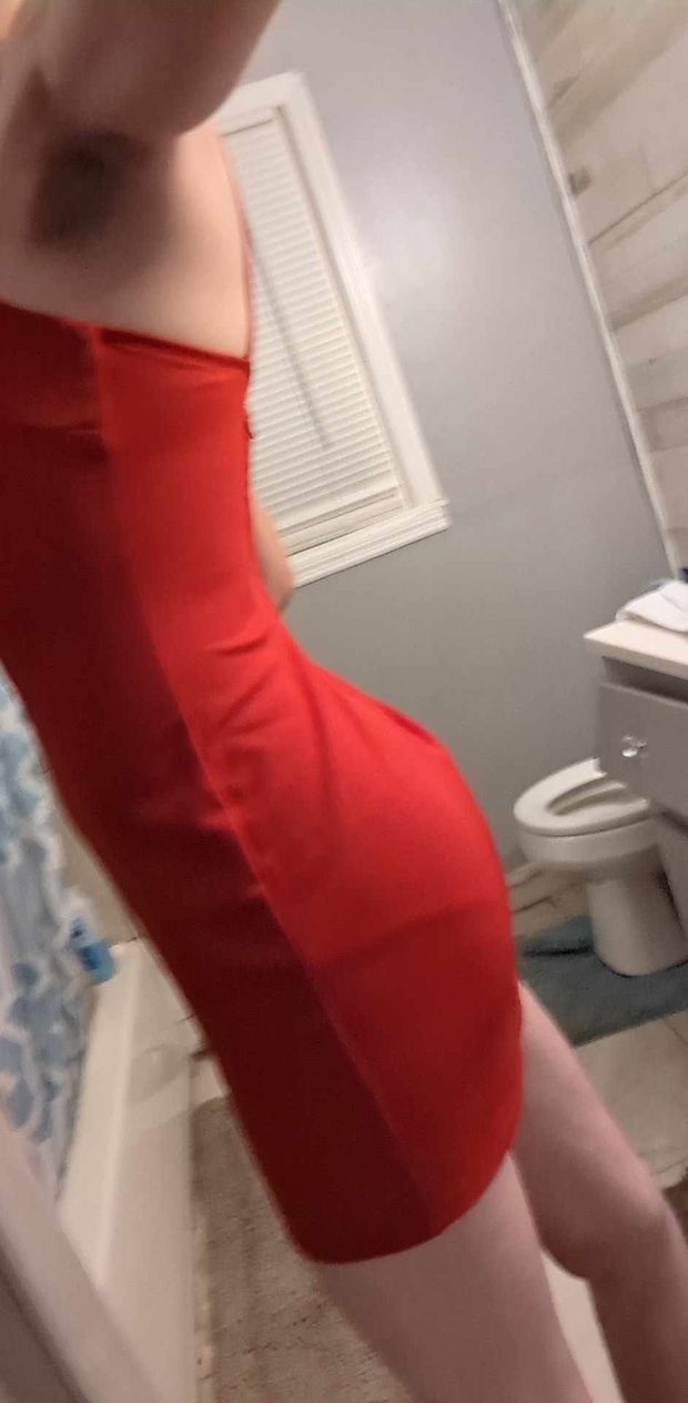 Love my new bodycon dress ugh too cute