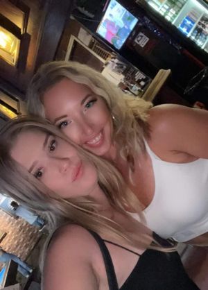 Pam & friend bar selfie