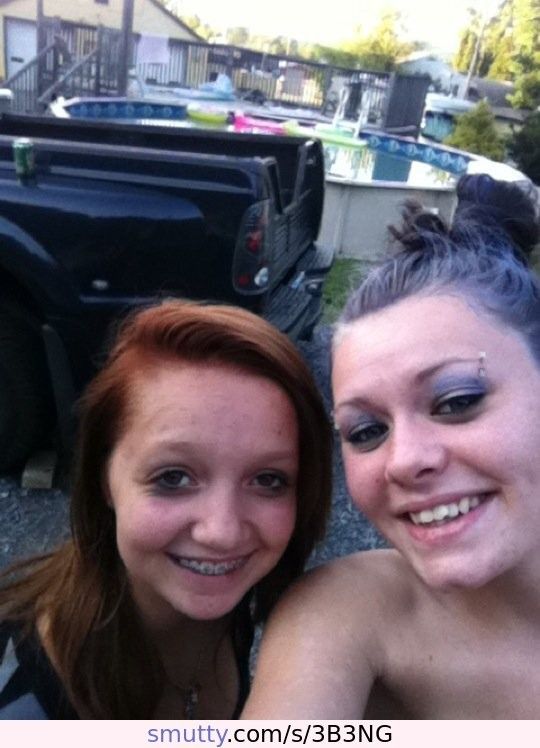 Two slutty lil teensluts take a seductive selfie together