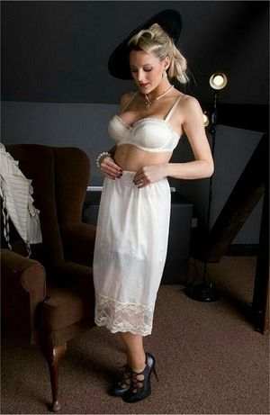 Gorgeous Lady, Lacy Slip!