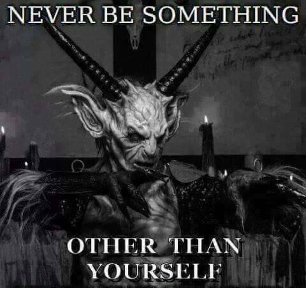 Act and be yourself