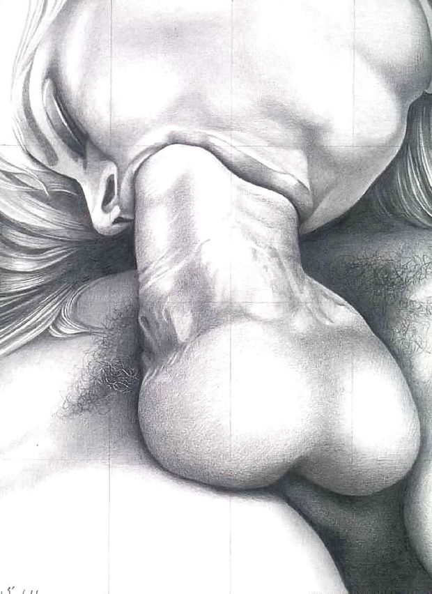 Blowjob pencil art.