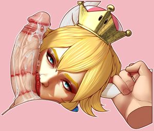 Blowjob Portrait 01 : Bowsette by Galaad1800