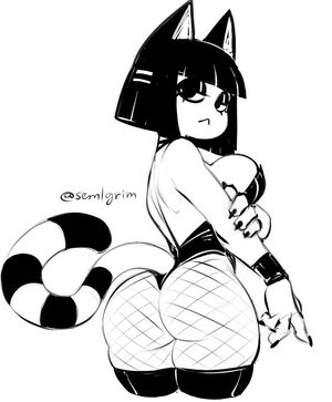 Goth Ankha Bunnysuit