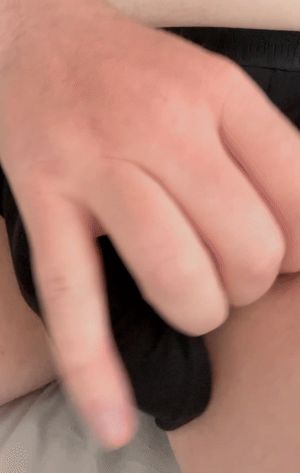 Letting my hard cock out to play