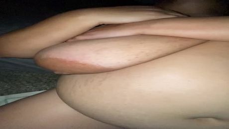 Huge black tits