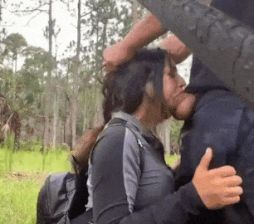 Rough Outdoor Face Fucking