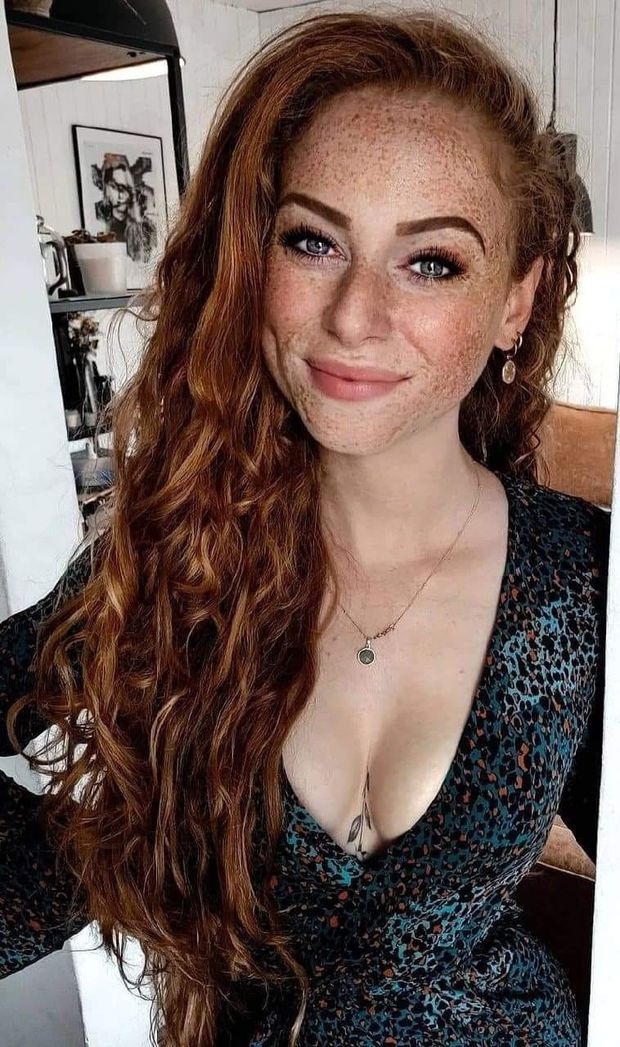 Hot red with cute freckles, your little hot cum target