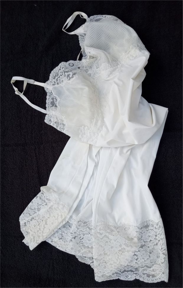 Very Lacy Church Lady Full Slip.