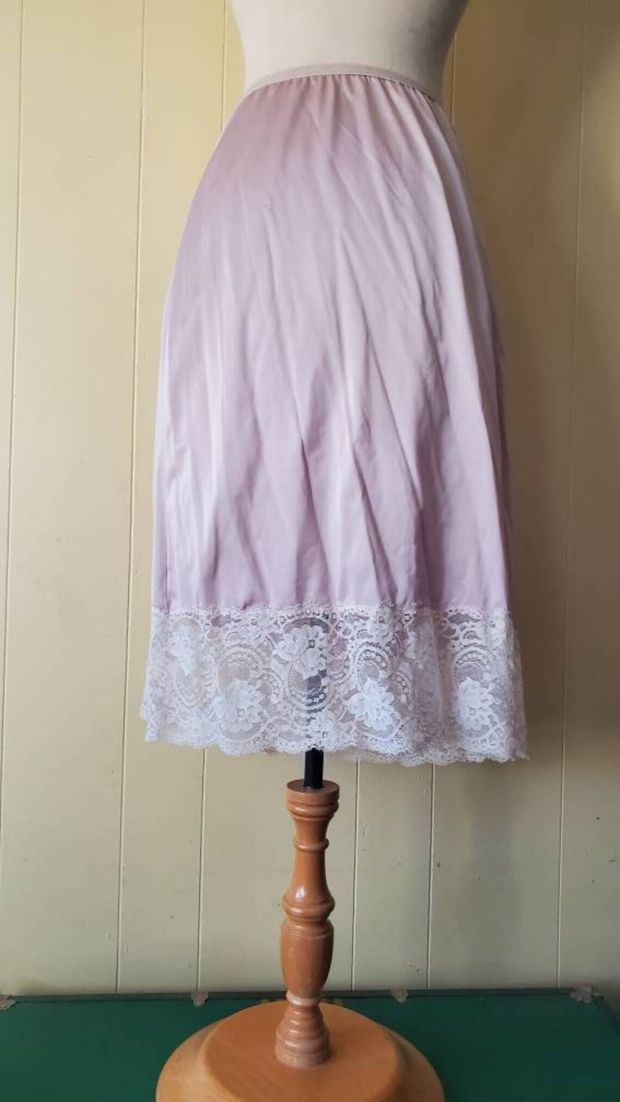 Lacy Church Lady Half Slip.
