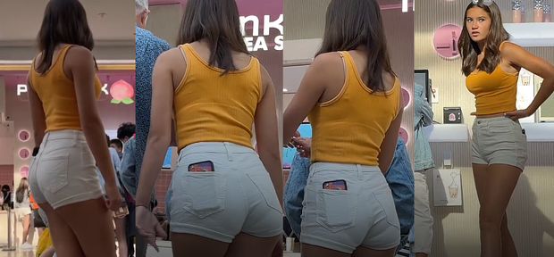 white short with parents