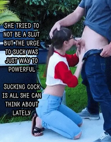 She loves having a dick in her mouth